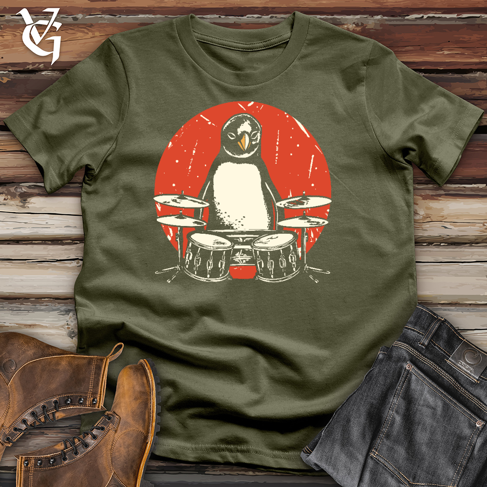 Viking Goods Penguin Percussion Cotton Tee Military Green / L