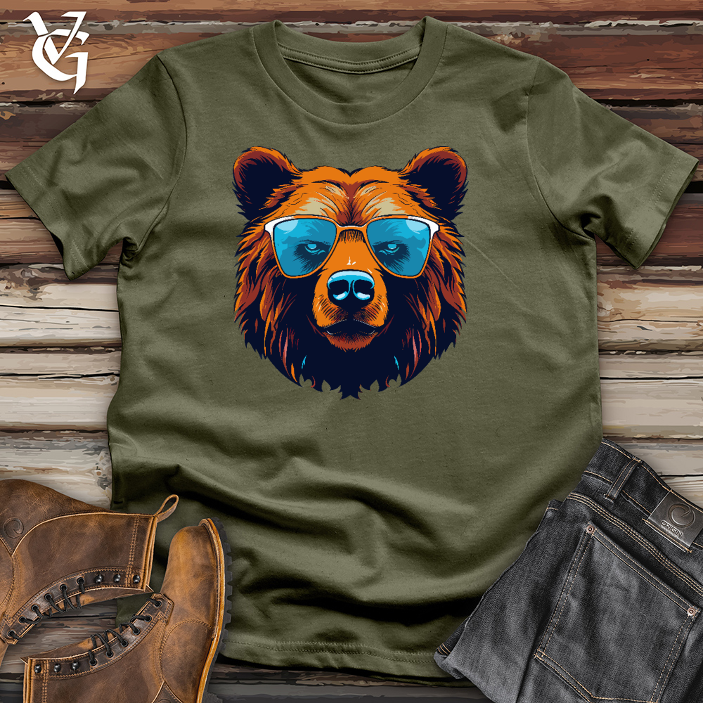 Viking Goods Poised Bear Cotton Tee Military Green / L
