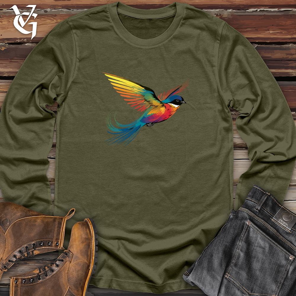 Viking Goods Prismatic Winged Swallow Long Sleeve Military Green / L
