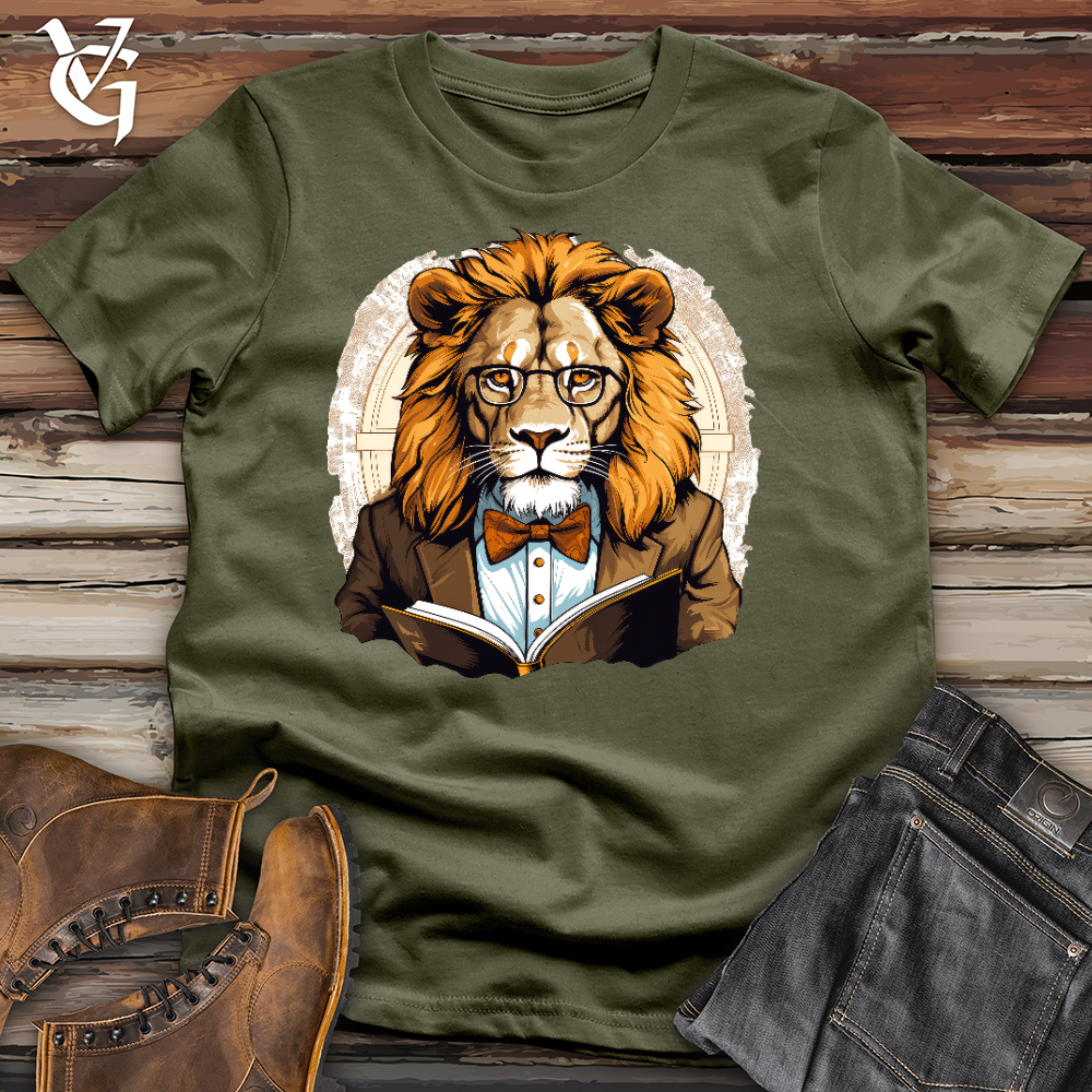 Viking Goods Professor Lion Cotton Tee Military Green / L