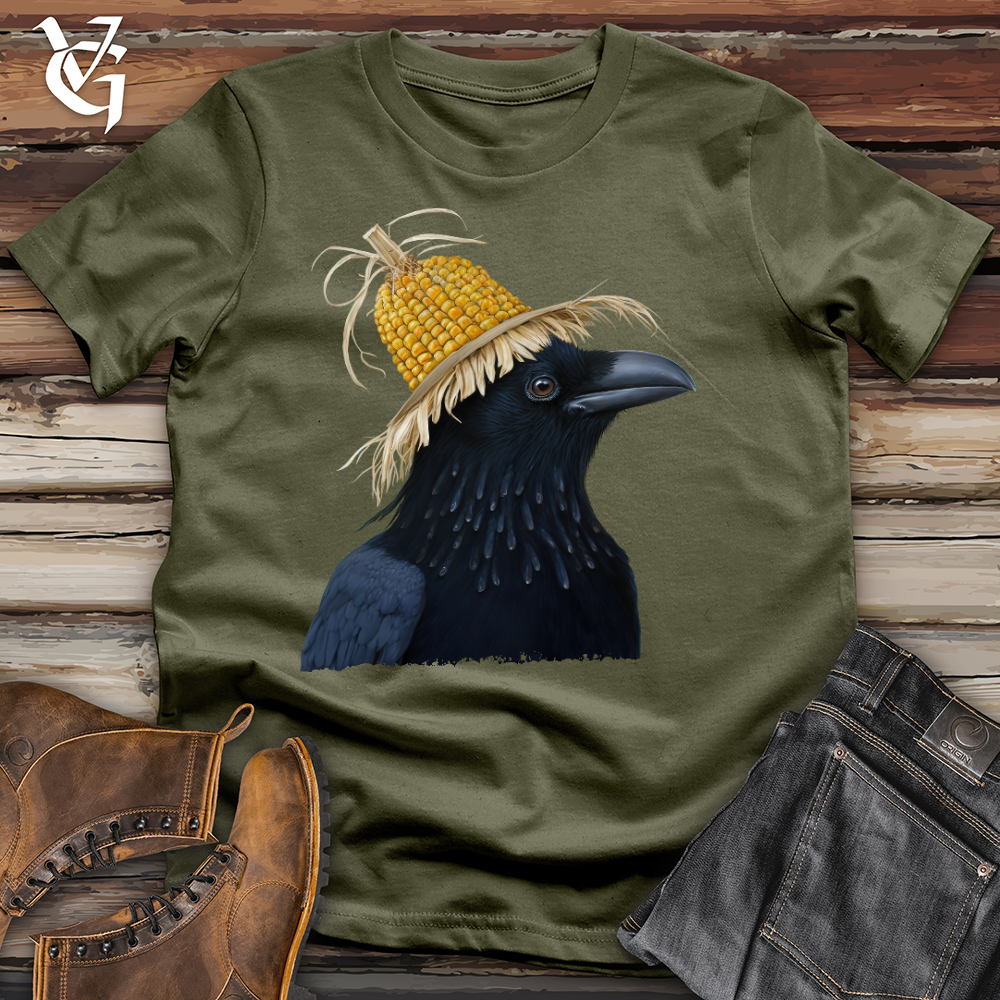 Viking Goods Raven Cob Head Cotton Tee Military Green / L