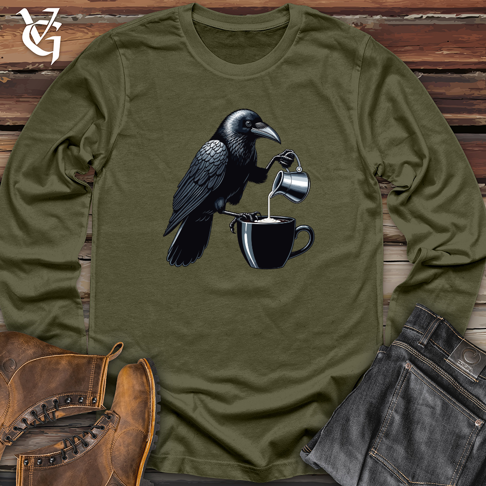 Viking Goods Raven Coffee'n Creamer Long Sleeve Military Green / L