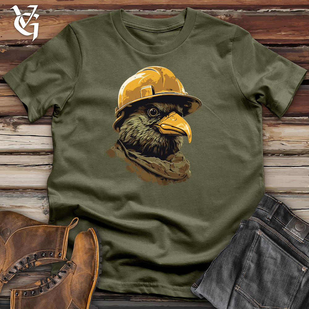 Viking Goods Raven Construction Crew Cotton Tee Military Green / L