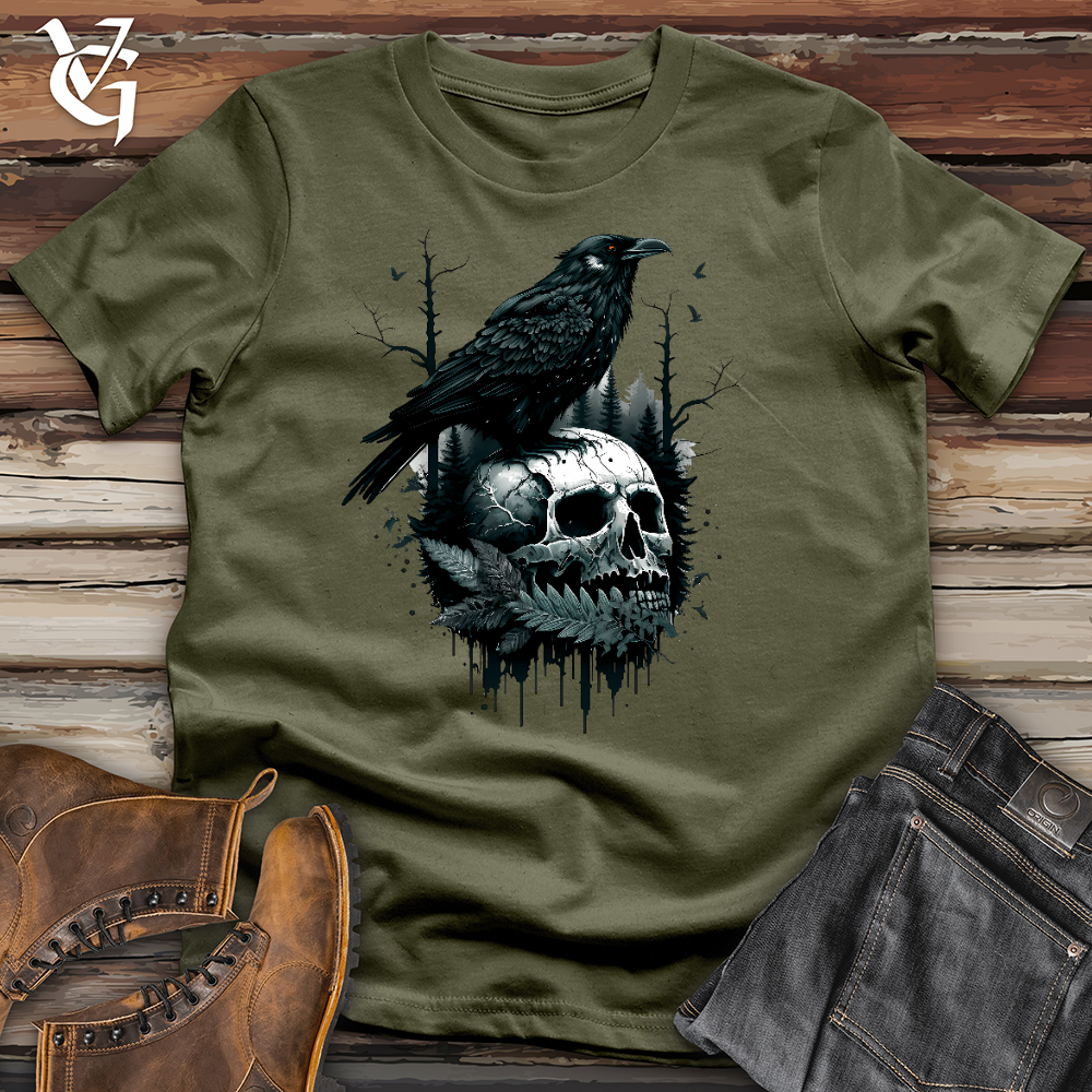 Viking Goods Raven Ringleader Cotton Tee Military Green / L
