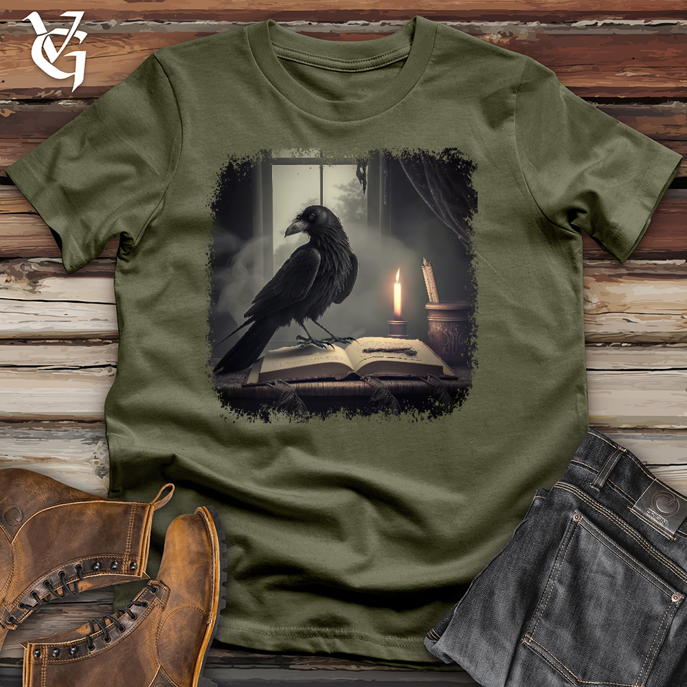 Viking Goods Raven Writer Cotton Tee Military Green / L