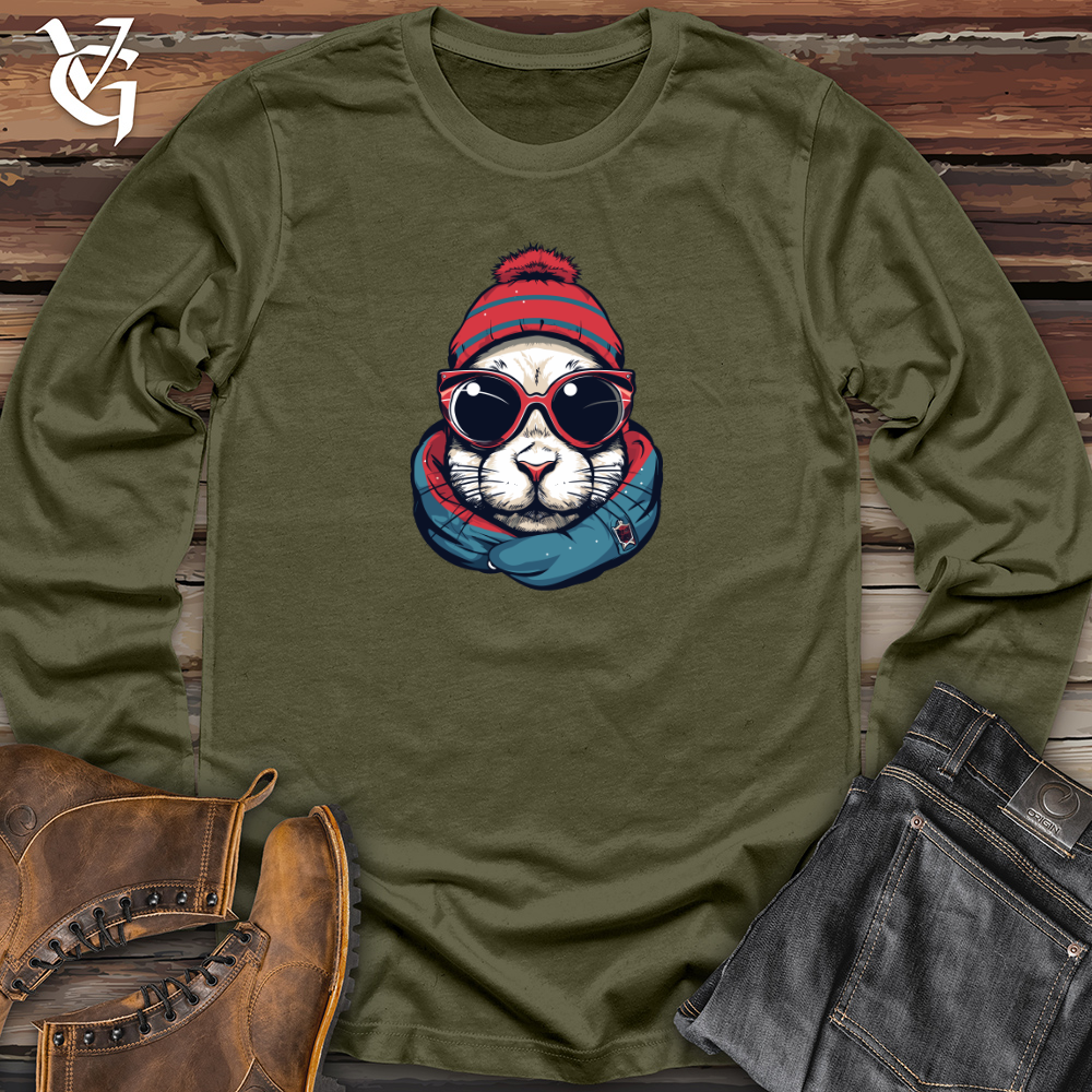 Viking Goods Retro Bunny Cap Long Sleeve Military Green / L