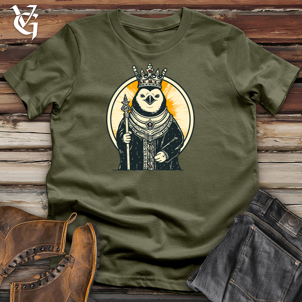 Viking Goods Royal Penguin Majesty Cotton Tee Military Green / L