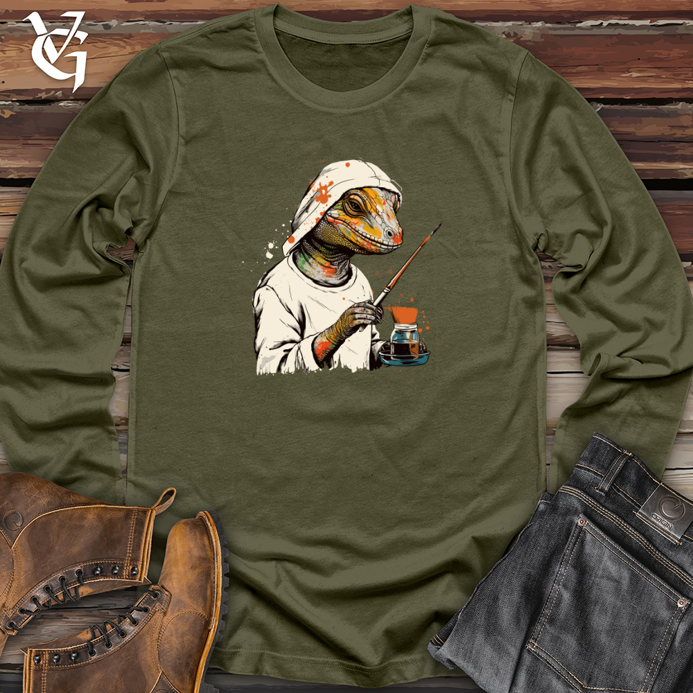 Viking Goods Scaled Artistry Long Sleeve Military Green / L