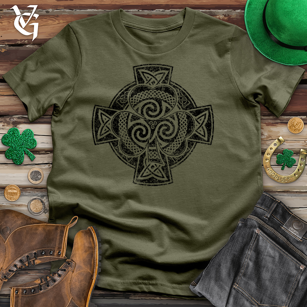 Viking Goods Shamrock Of Old Cotton Tee Military Green / L