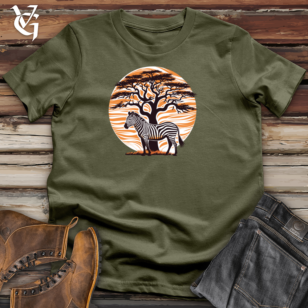 Viking Goods Striped Canopy Zebra Cotton Tee Military Green / L