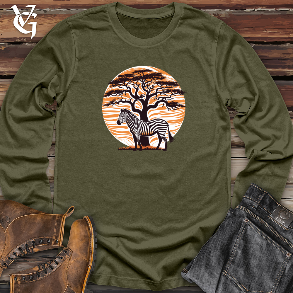 Viking Goods Striped Canopy Zebra Long Sleeve Military Green / L