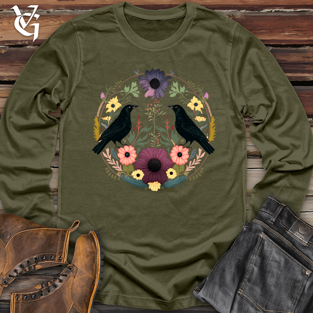 Viking Goods Summer Is Coming Ravens Long Sleeve Military Green / L