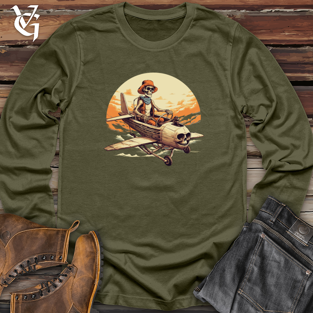 Viking Goods Surreal Sky Captain Long Sleeve Military Green / L