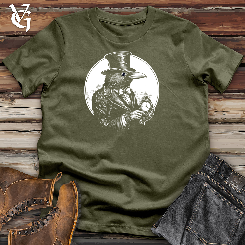 Viking Goods Temporal Raven Cotton Tee Military Green / L