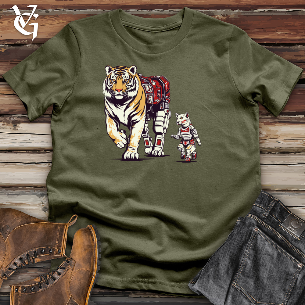 Viking Goods Tiger Mech Partner Cotton Tee Military Green / L