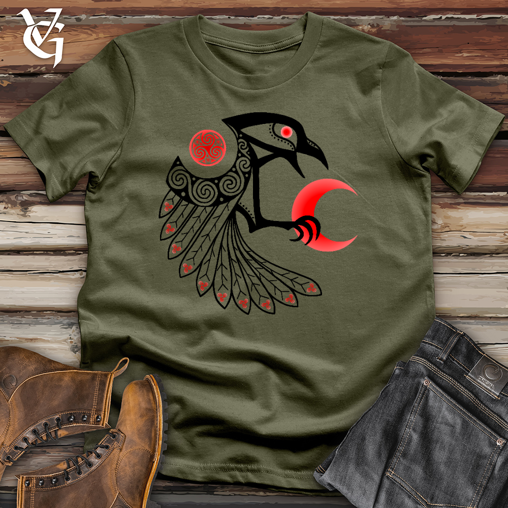 Viking Goods Triskele & The Red Moon B Cotton Tee Military Green / L
