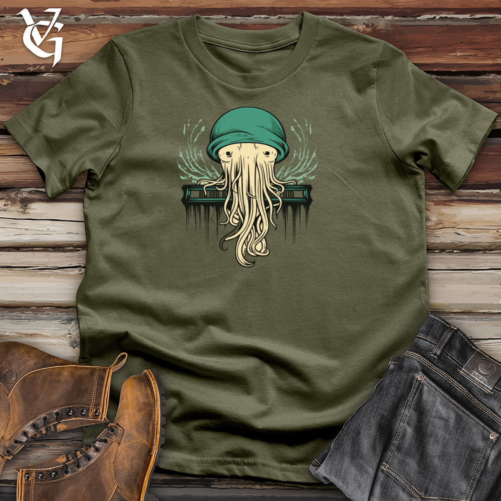 Viking Goods Vintage Groove Medusa Cotton Tee Military Green / L