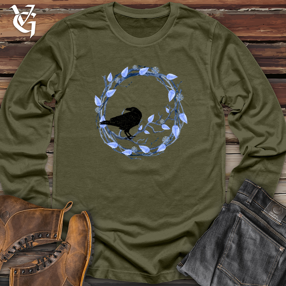 Viking Goods Winter Wreath Watcher Long Sleeve Military Green / L