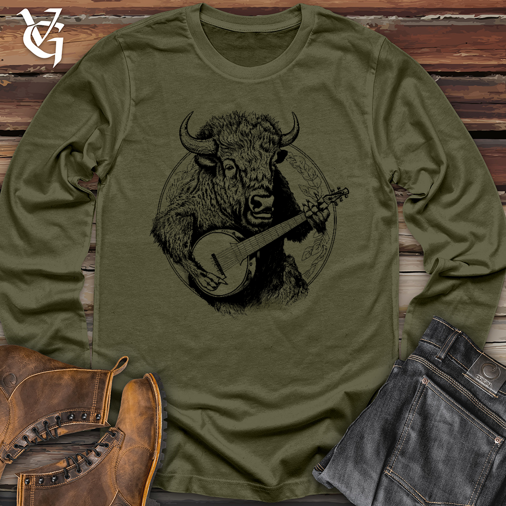 Viking Goods Banjo Bison Long Sleeve Military Green / XS