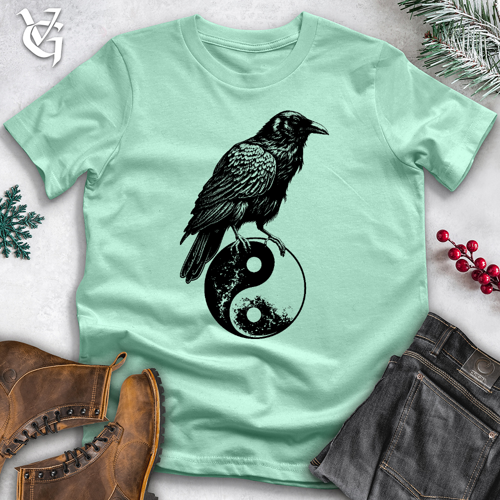 Viking Goods Raven Ying Yang Cotton Tee Mint / L