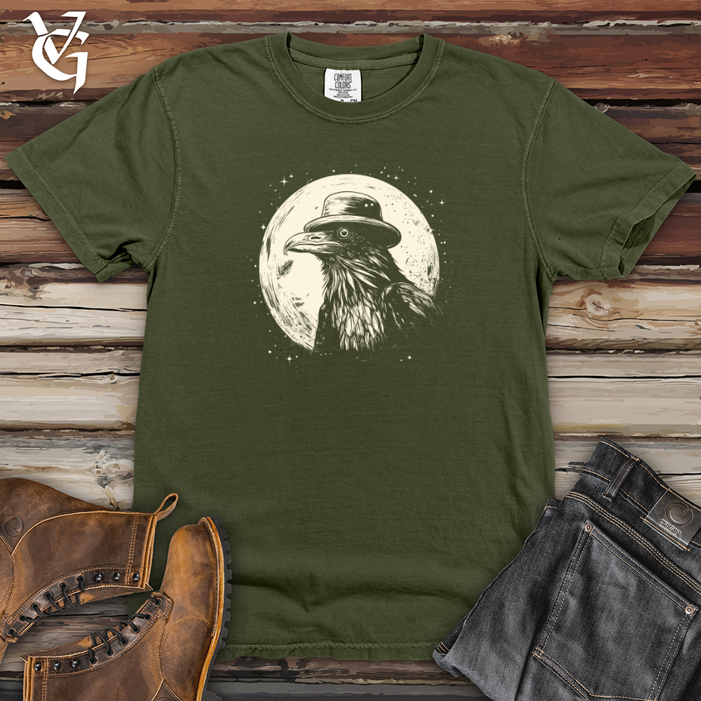 Viking Goods Cosmic Cowboy Raven Heavy Cotton Comfort Colors Tee Moss / L