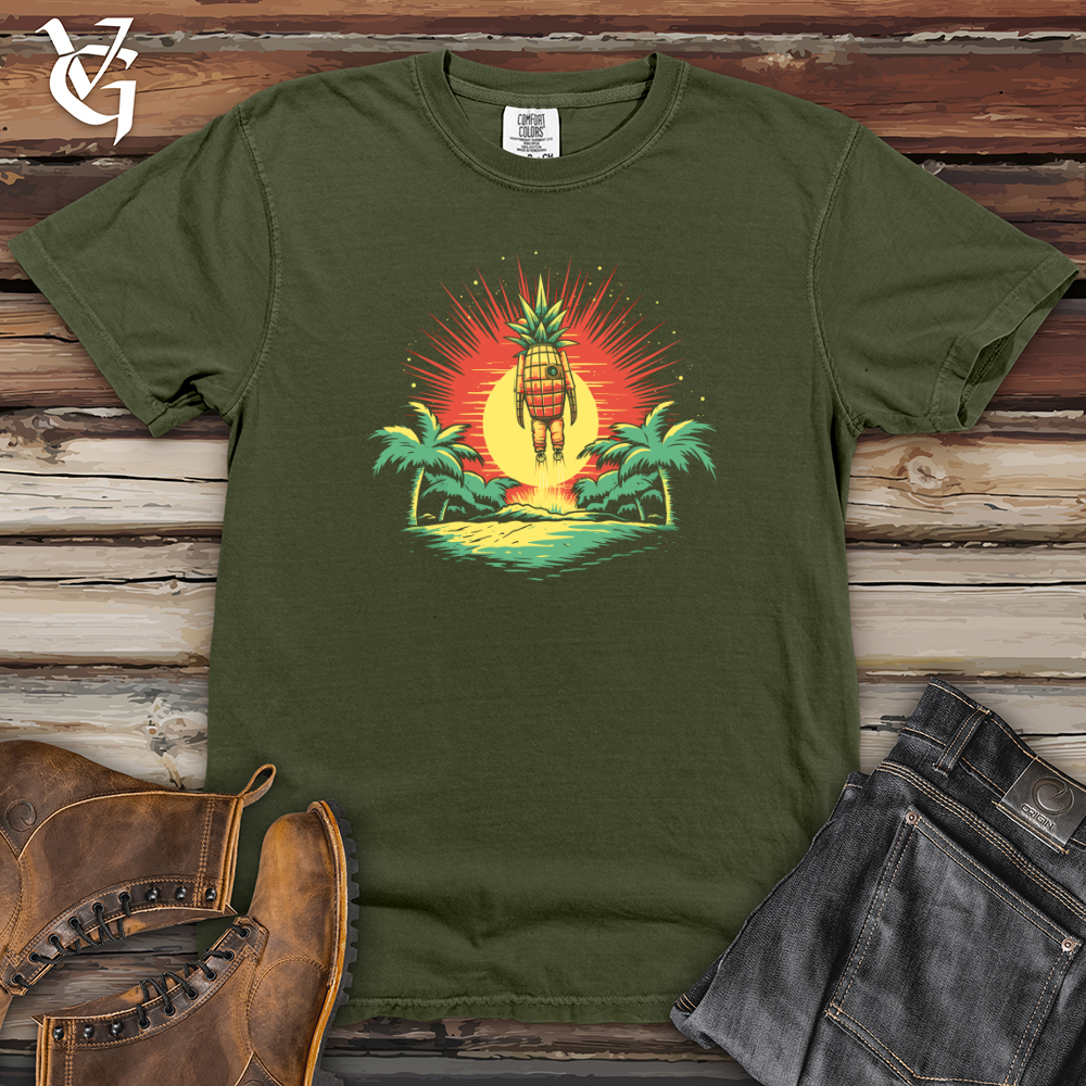 Viking Goods Cosmic Pineapple Jetpack Heavy Cotton Comfort Colors Tee Moss / L