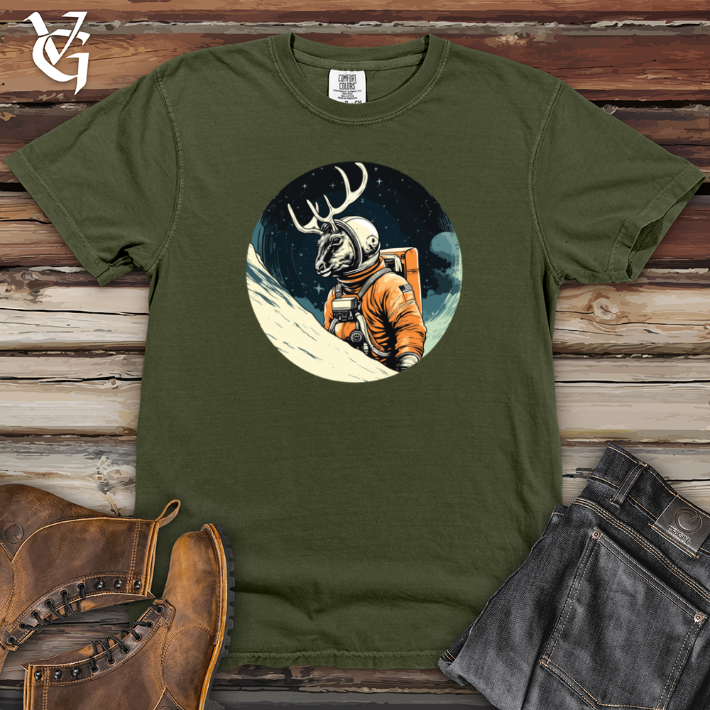 Viking Goods Deer Astronaut Adventure Heavy Cotton Comfort Colors Tee Moss / L