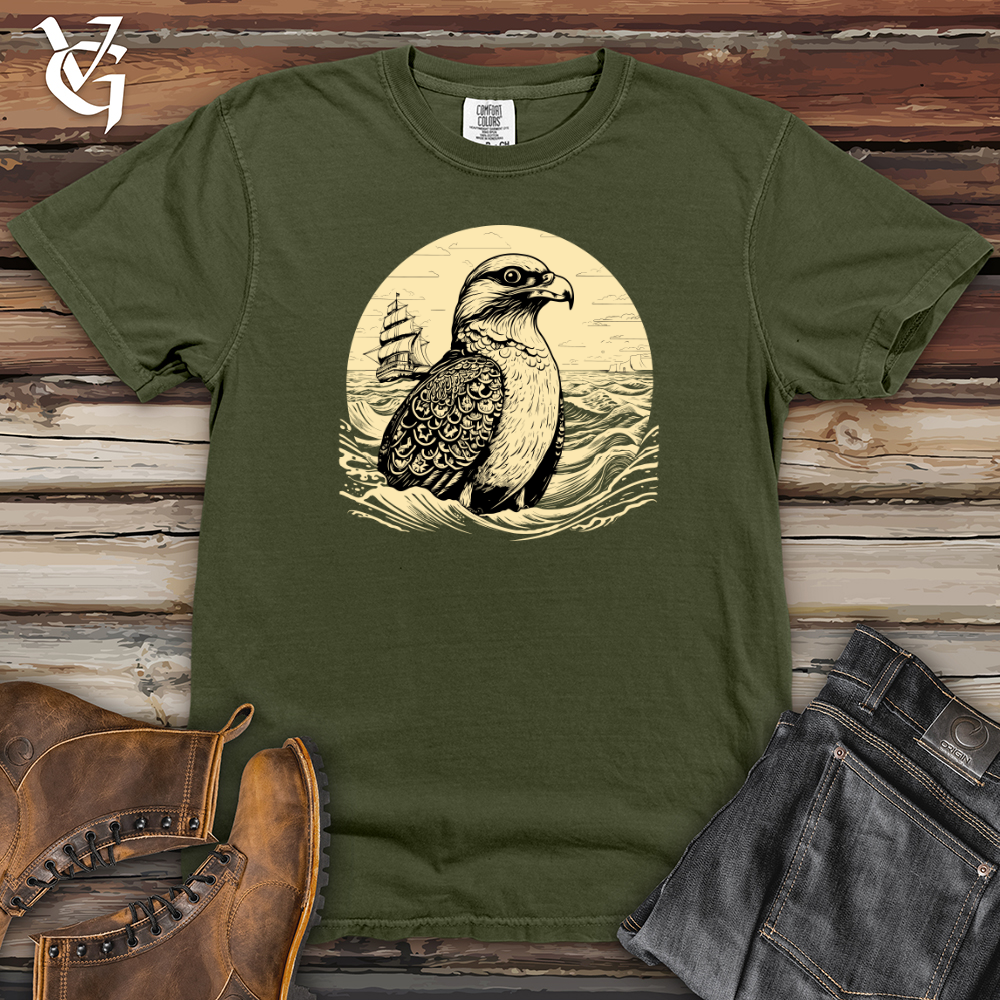 Viking Goods Eagle Nautical Voyage Heavy Cotton Comfort Colors Tee Moss / L