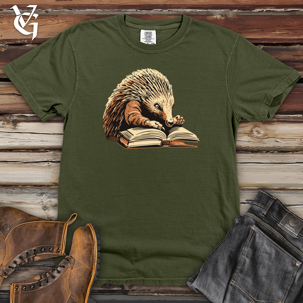 Viking Goods Echidna Book Nook Heavy Cotton Comfort Colors Tee Moss / L