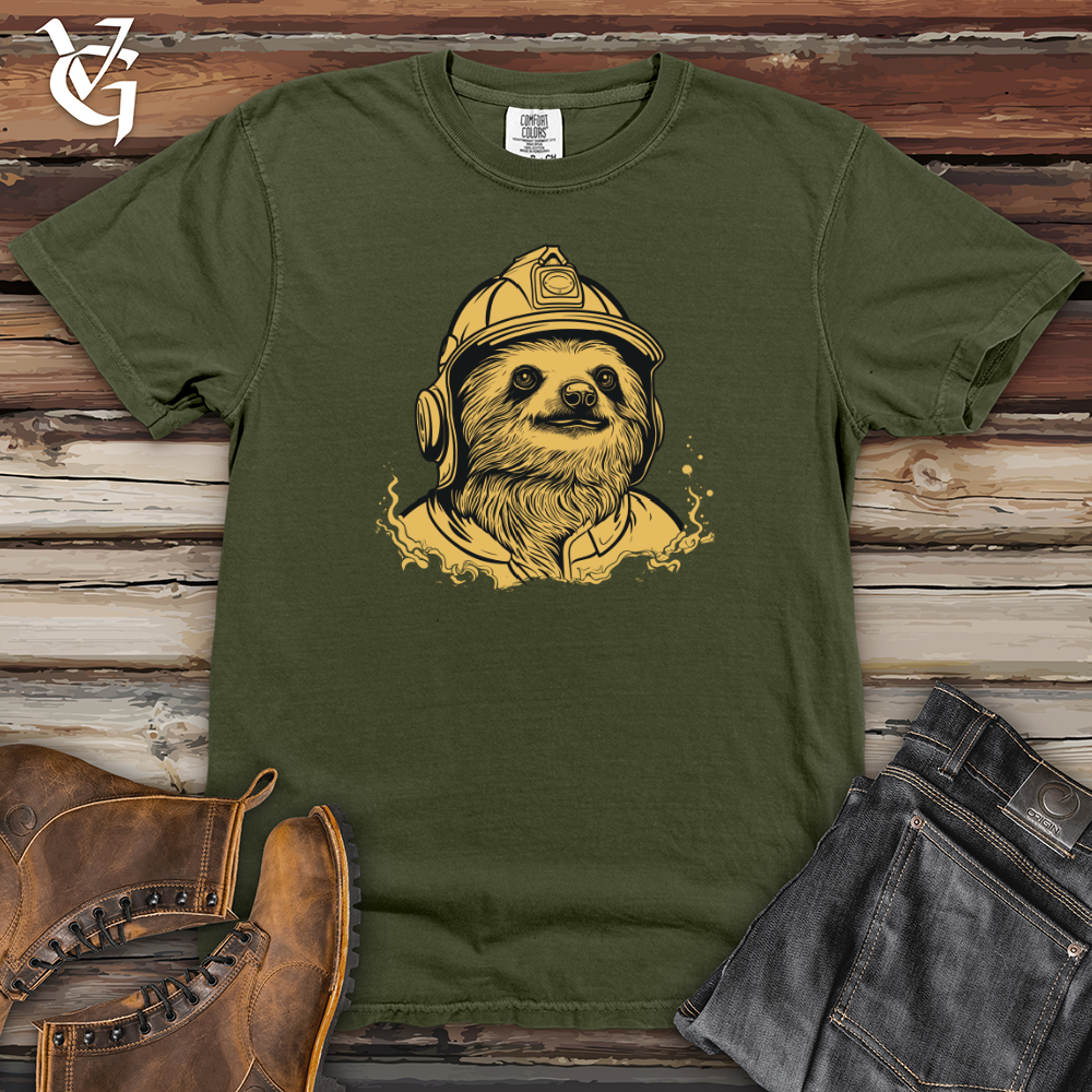 Viking Goods First Responder Sloth Rescue Heavy Cotton Comfort Colors Tee Moss / L
