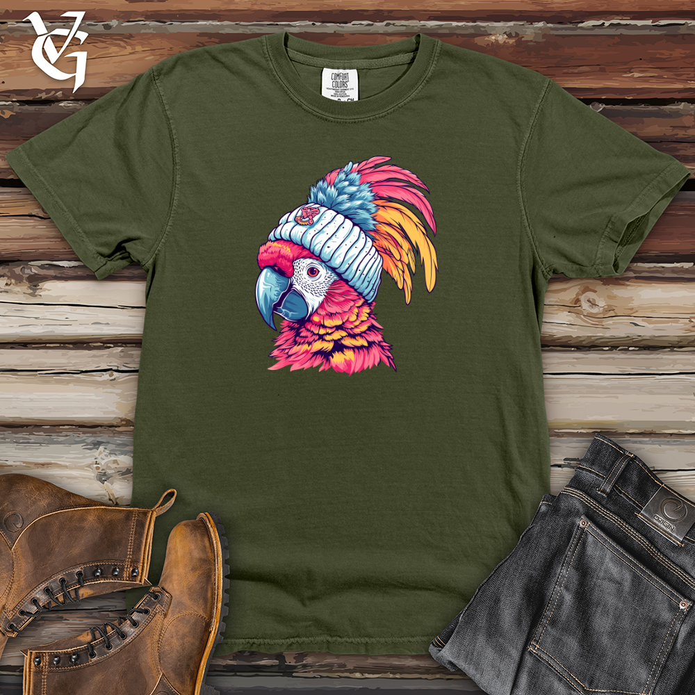 Viking Goods Macaw Winter Fashion Heavy Cotton Comfort Colors Tee Moss / L