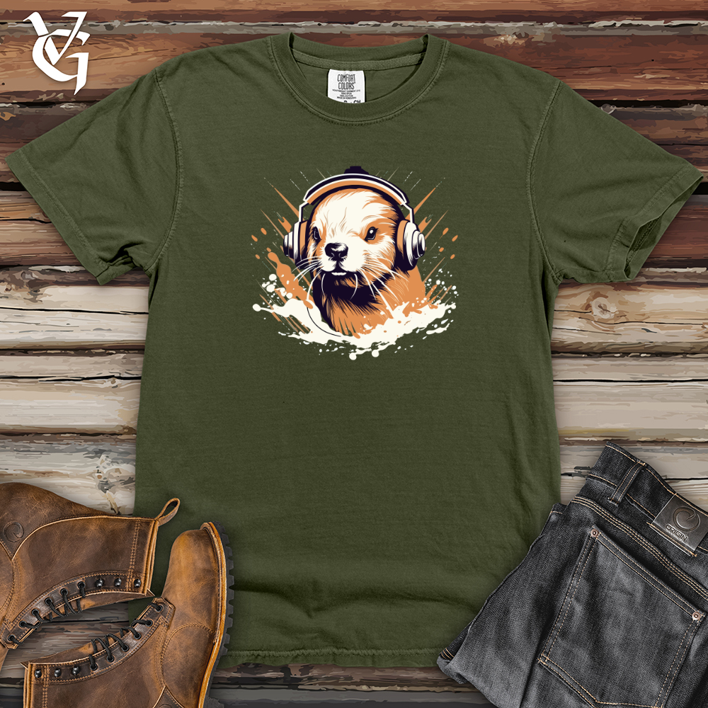 Viking Goods Melodic Beaver Vibes Heavy Cotton Comfort Colors Tee Moss / L