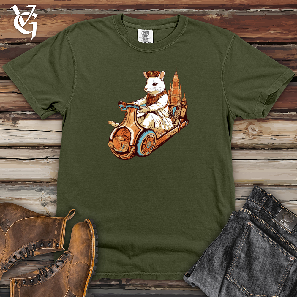 Viking Goods Mouse Time Traveller Heavy Cotton Comfort Colors Tee Moss / L