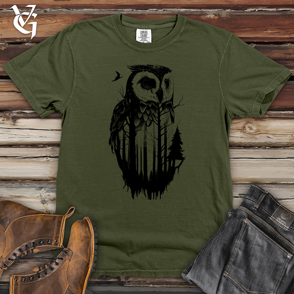 Viking Goods Owl Soul Heavy Cotton Comfort Colors Tee Moss / L
