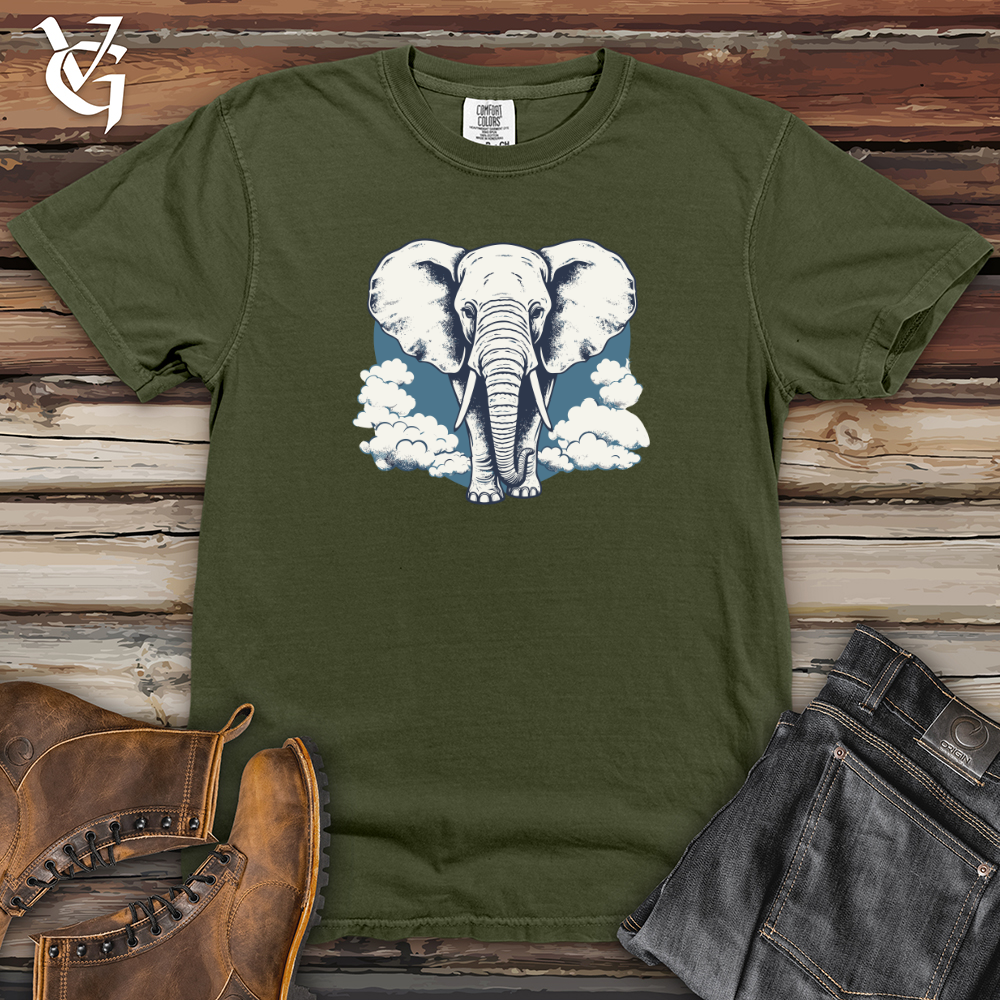 Viking Goods Pachyderm Puffs Heavy Cotton Comfort Colors Tee Moss / L