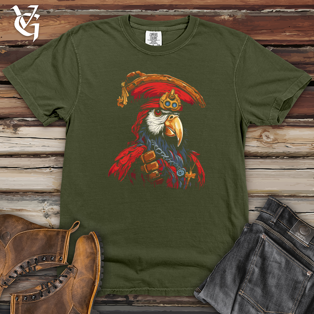 Viking Goods Pirate Eagle Outlaw Heavy Cotton Comfort Colors Tee Moss / L