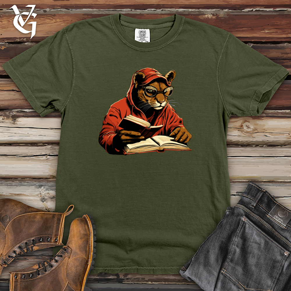 Viking Goods Puma Book Bliss Heavy Cotton Comfort Colors Tee Moss / L