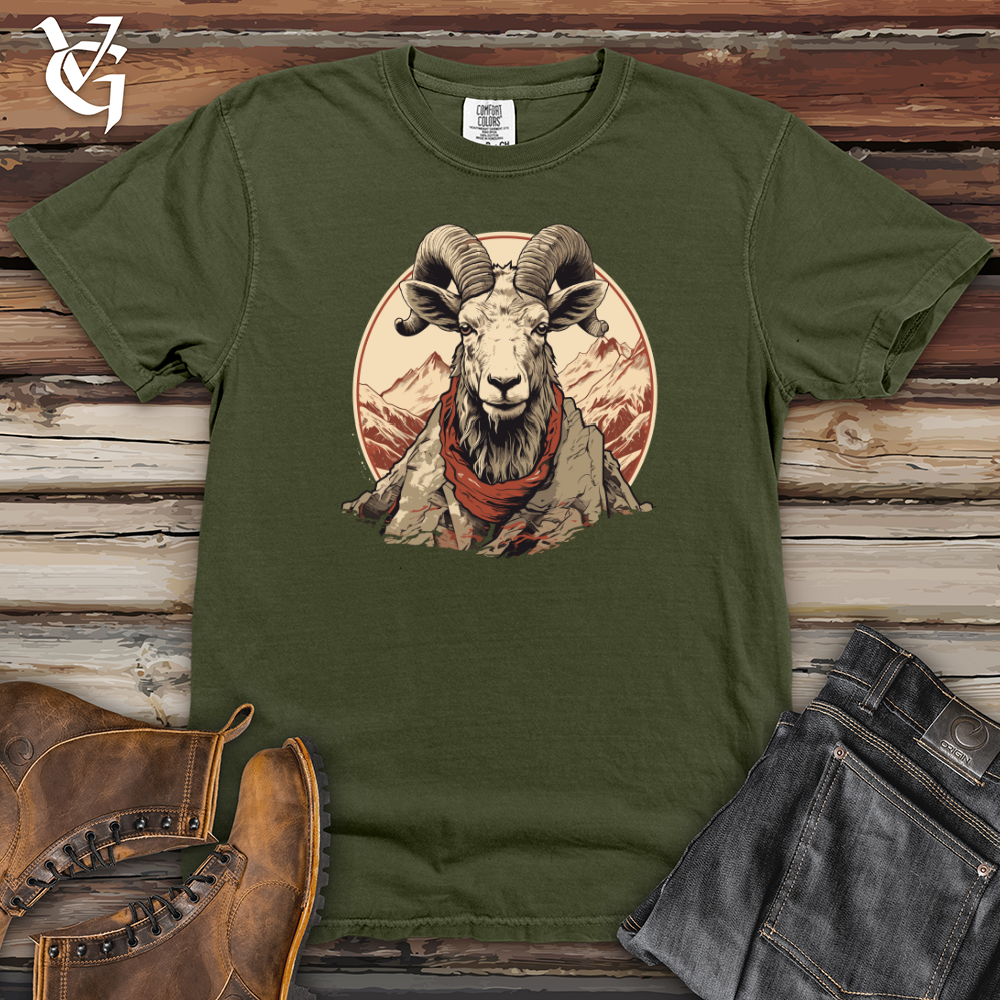 Viking Goods Ram Mountaineer Spirit Heavy Cotton Comfort Colors Tee Moss / L