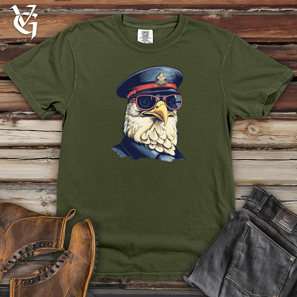 Viking Goods Retro Police Clucker Heavy Cotton Comfort Colors Tee Moss / L