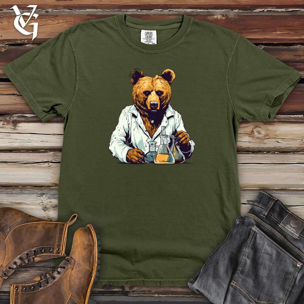 Viking Goods Scientific Bear Discoveries Heavy Cotton Comfort Colors Tee Moss / L