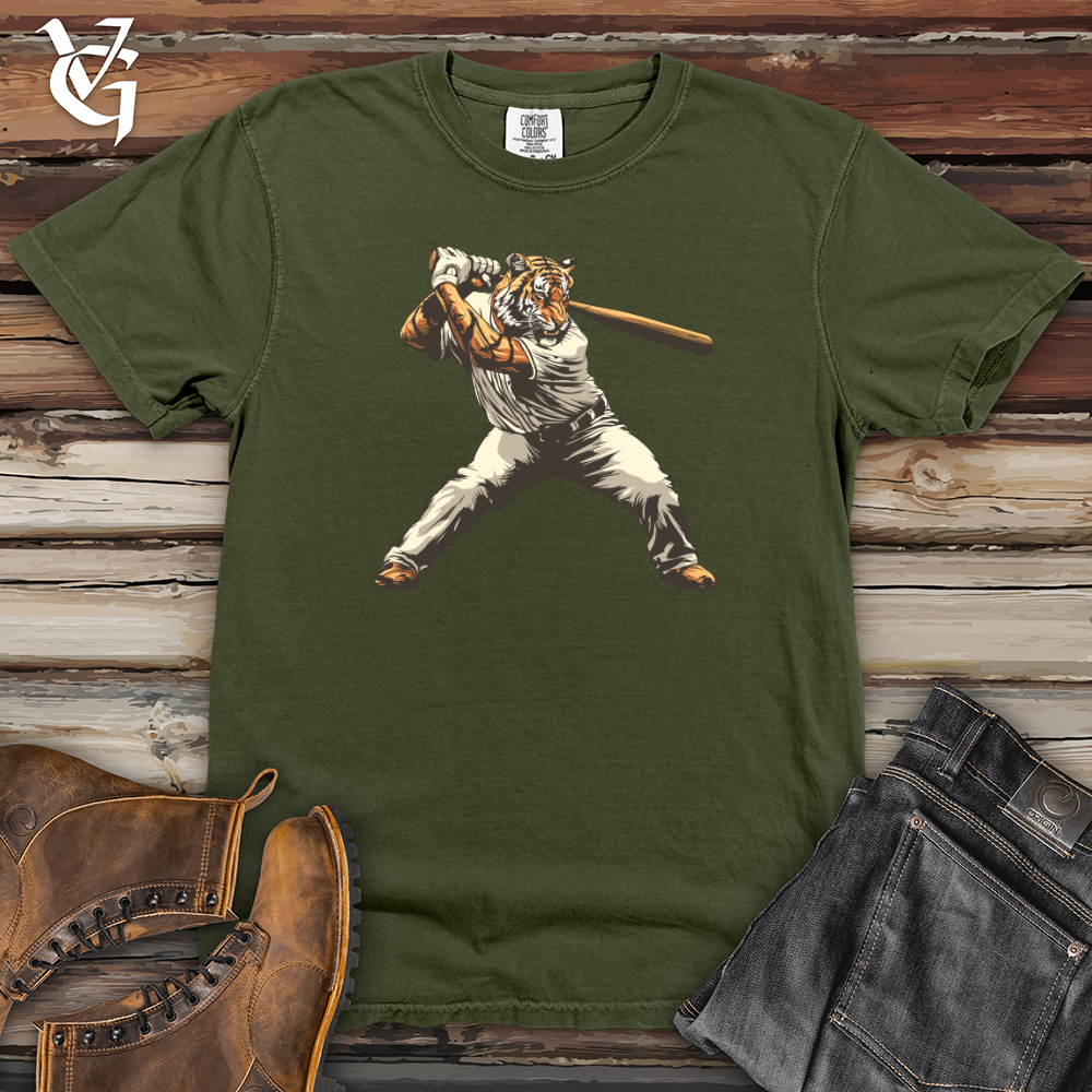 Viking Goods Tiger Slugger Swing Heavy Cotton Comfort Colors Tee Moss / L