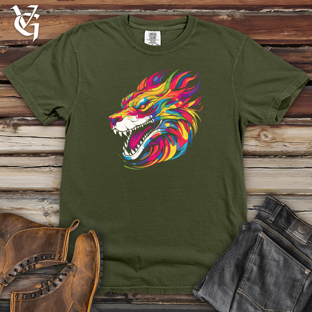 Viking Goods Vibrant Tiger Essence Heavy Cotton Comfort Colors Tee Moss / L