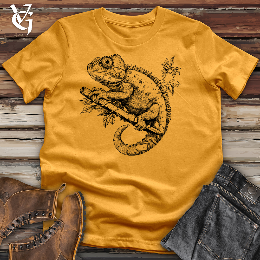 Viking Goods Chameleons Cotton Tee Mustard / L