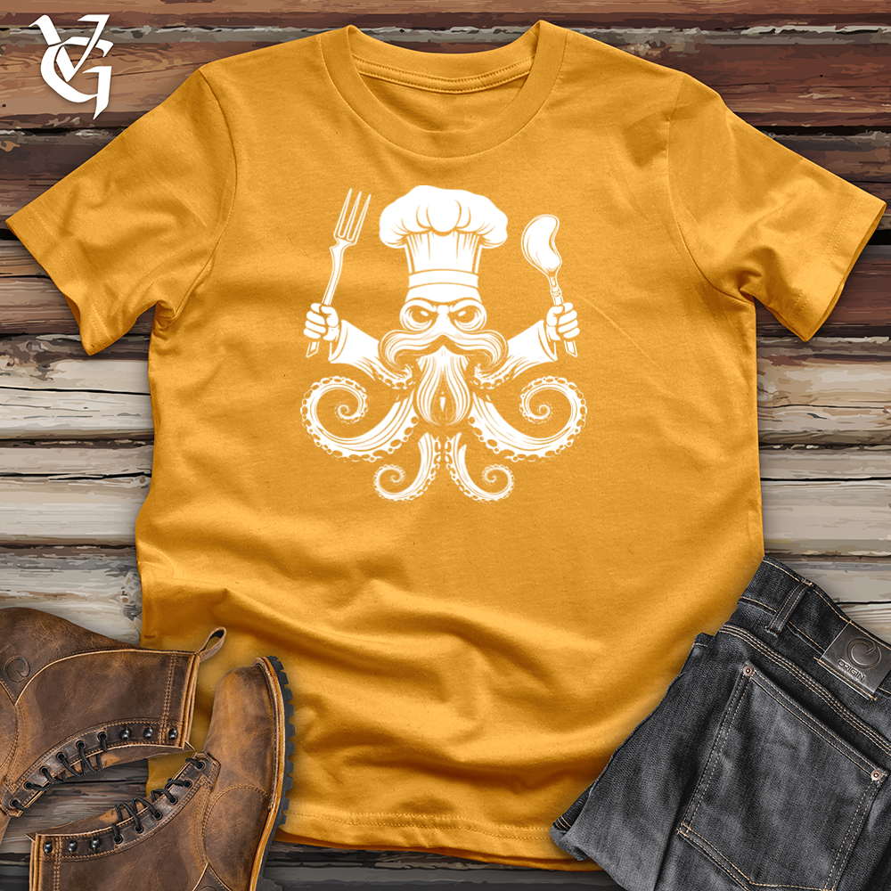 Viking Goods Culinary Cephalopod Master Cotton Tee Mustard / L