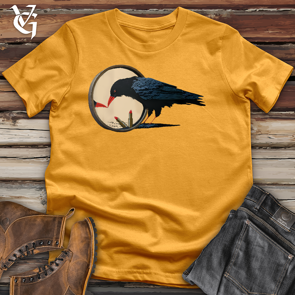 Viking Goods Gorgeous Raven Cotton Tee Mustard / L