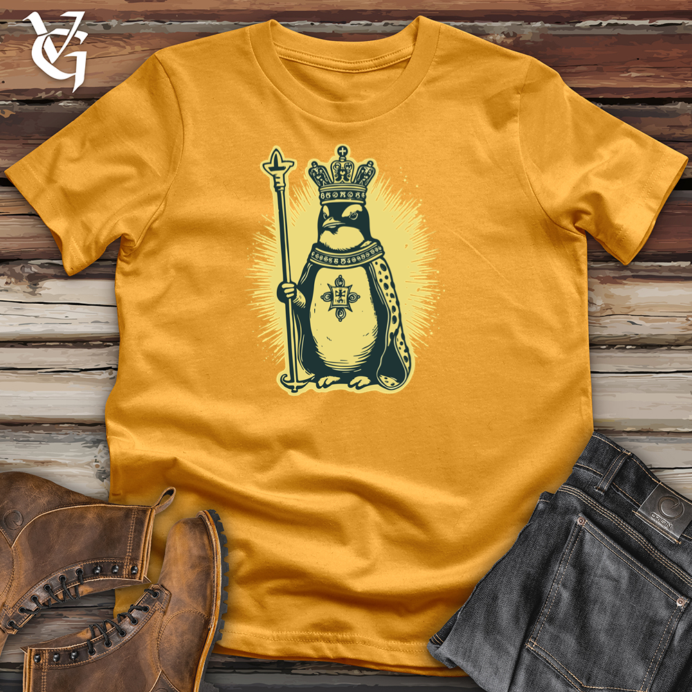 Viking Goods Imperial Penguin Majesty Cotton Tee Mustard / L