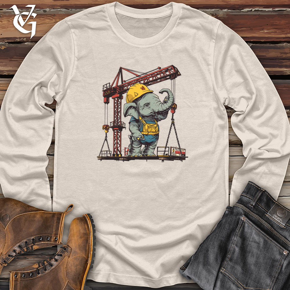 Viking Goods Elephant Construction Crew Long Sleeve Natural / L