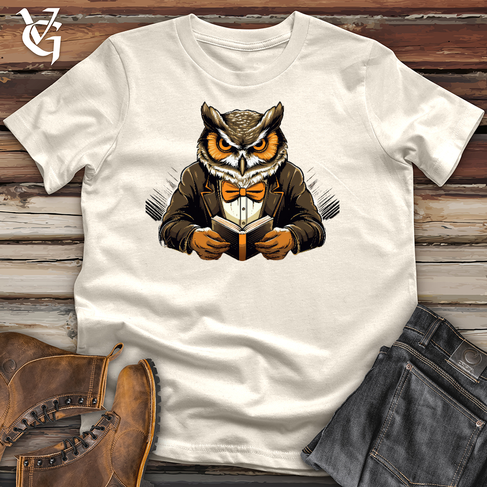 Viking Goods Owl Librarian Official Cotton Tee Natural / L