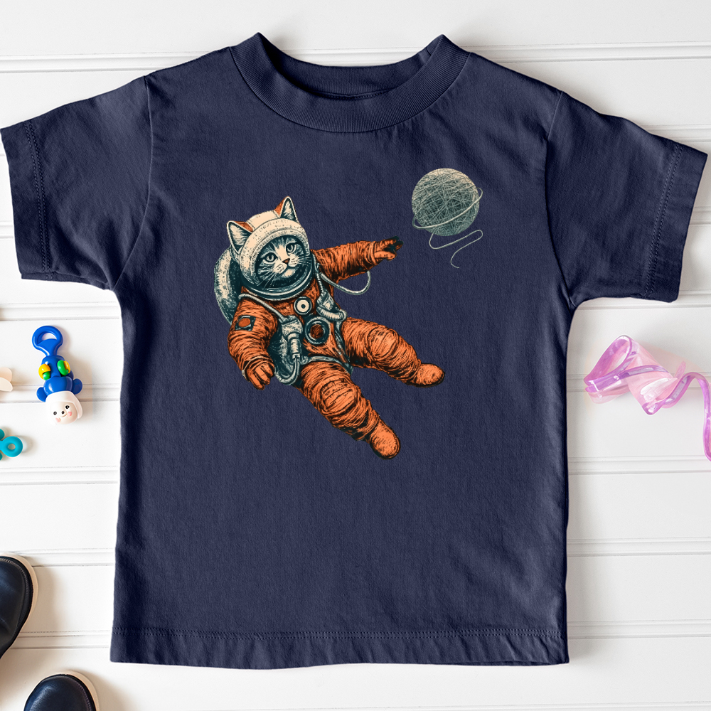Viking Goods Astronaut Kitty Toddler Tee Navy / 2T