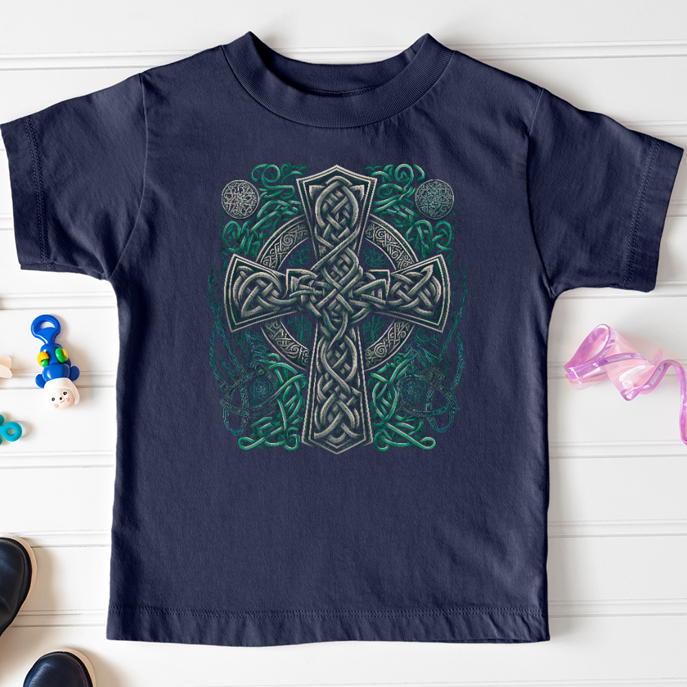 Viking Goods Celtic Crosses Toddler Tee Navy / 2T